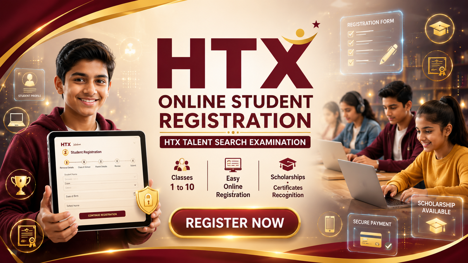 Online student registration